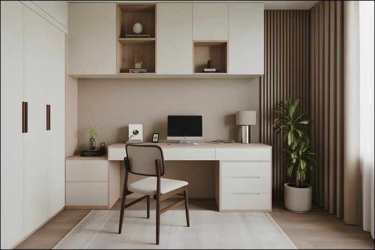 Minimal Office at home design