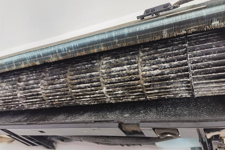 Champignon dans une climatisation