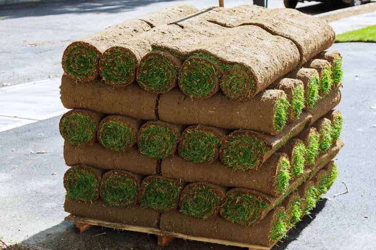 sod installation oklahoma by Matias Landscaping