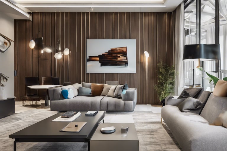 Bright living room with modern inventory