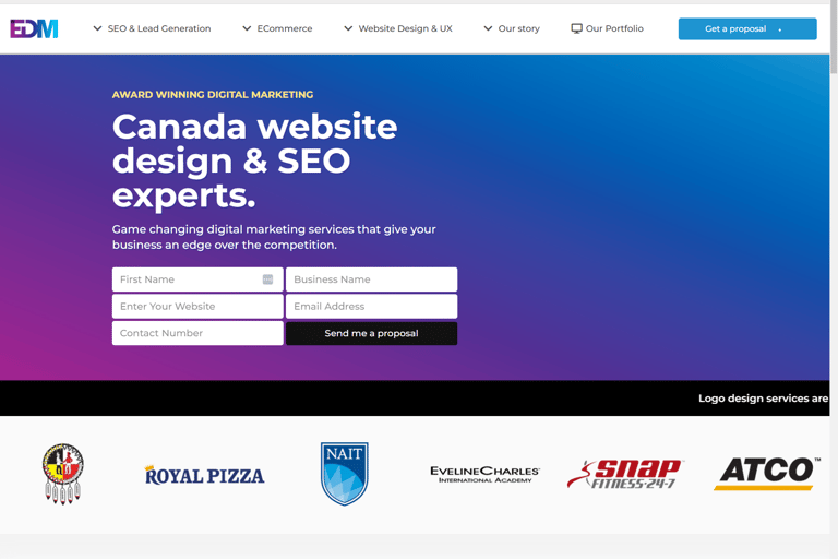 SEO Case study in Edmonton EDM
