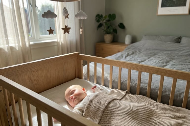 Baby sleeps comfortable as it listens to George Papakyriacou's Night Night Lullabies Album Vol 1 