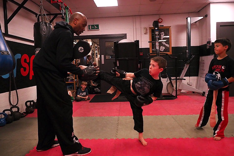 Kickboxing class in Bristol