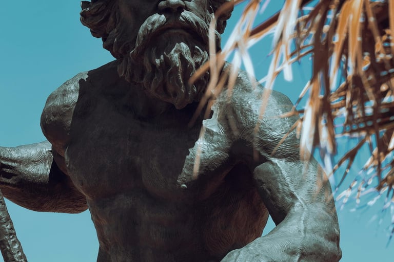 Statue of King Neptune on the Virginia Beach oceanfront