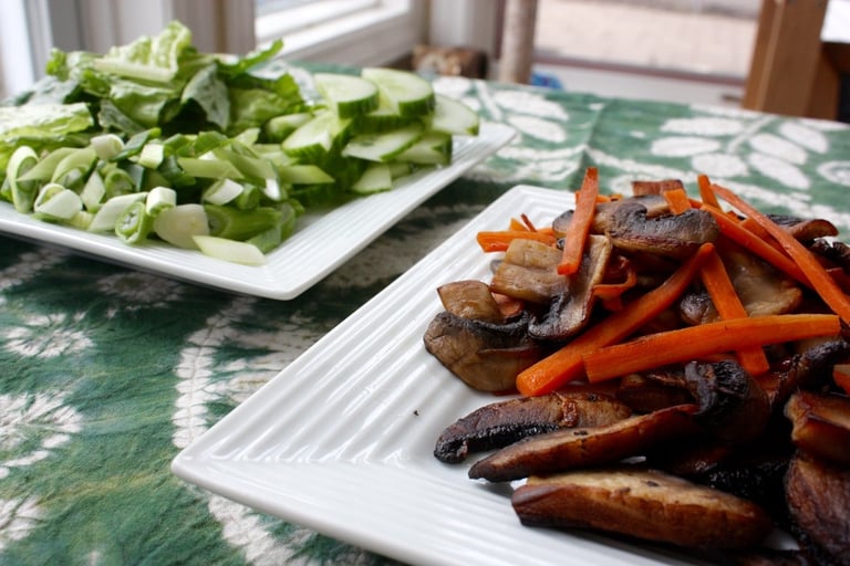 ingredients for bi bim bap