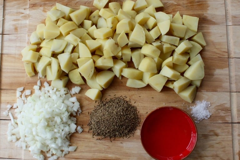 ingredients for Indian french fries
