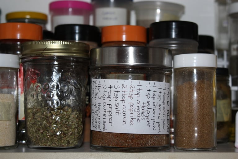 taco seasoning in a jar