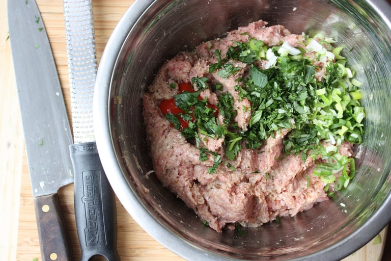 uncooked teriyaki turkeyballs