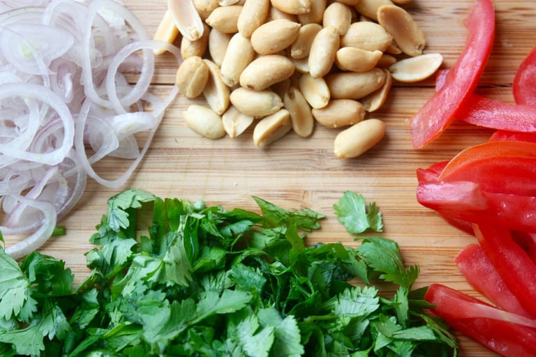 ingredients for vermicelli salad