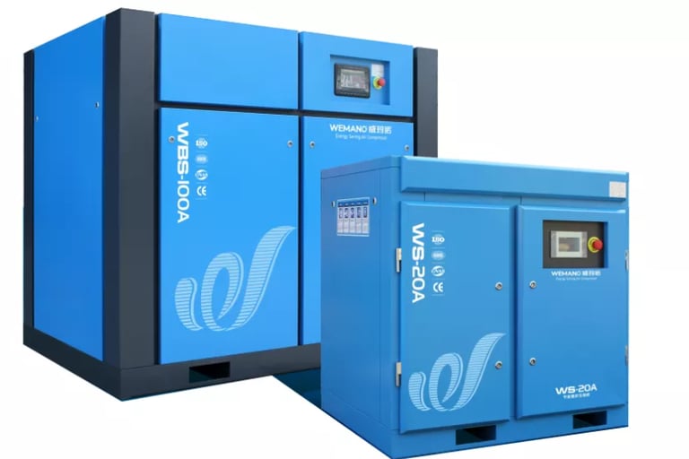 Two main products of screw air compressor manufacturers