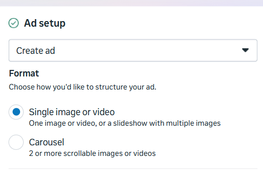Ad Setup