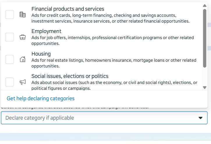 Ad Categories