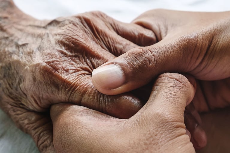 hands holding each other