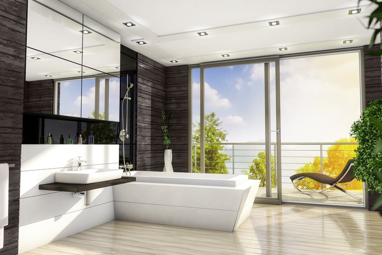 stumdomi langai balkonams