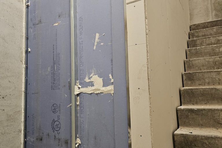 Fire Rated Shaft Wall System.