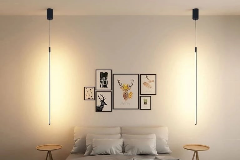 Luminaria Quarto Casal Pendente Quarto,Pendente Moderno Para Quarto Cabeceira,Luminaria Pendente Tet
