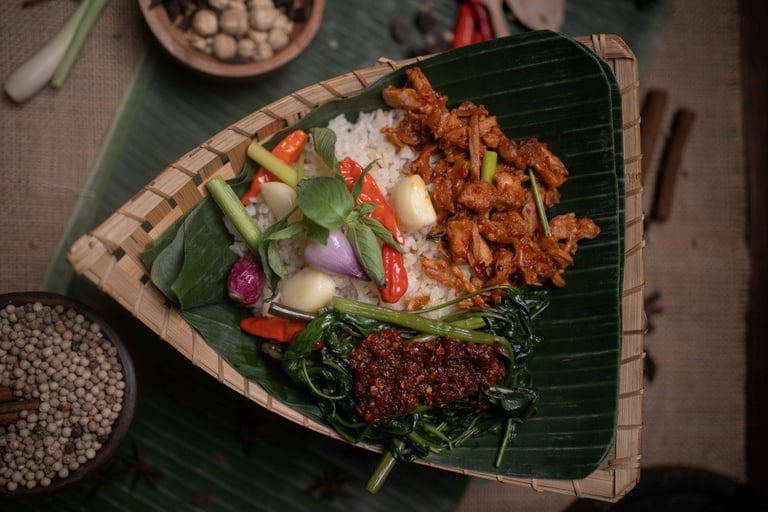 nasi kendil lauk komplit