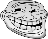 Dibujo original del meme Trollface, uno de los memes más antiguos y populares de internet.