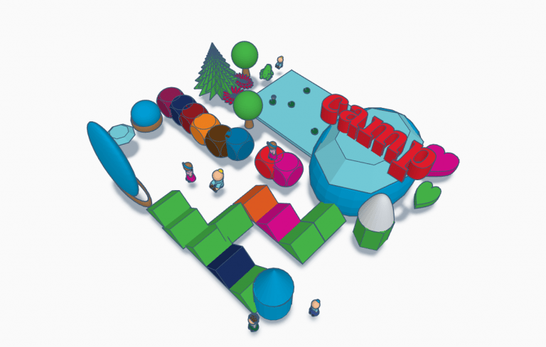 TinkerCAD 3D Moon camp (without a dome)