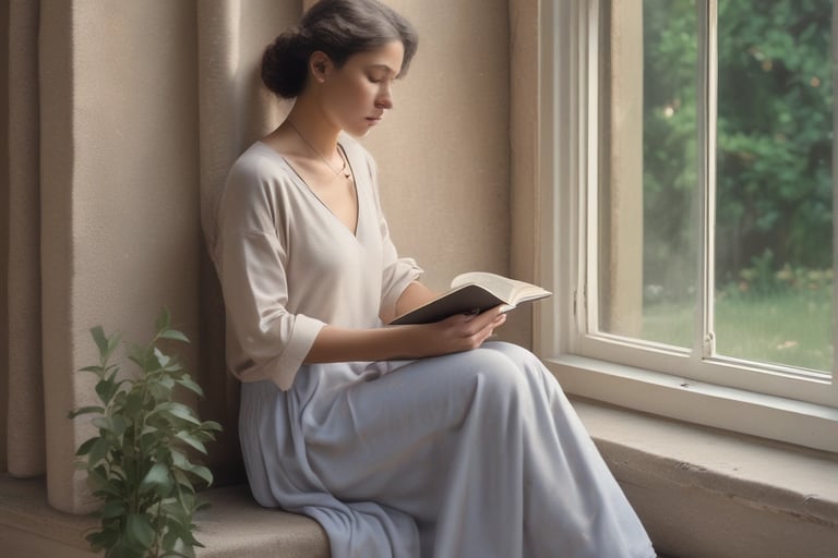 Peaceful morning devotion with open Bible for Christian women seeking to restore faith and peace