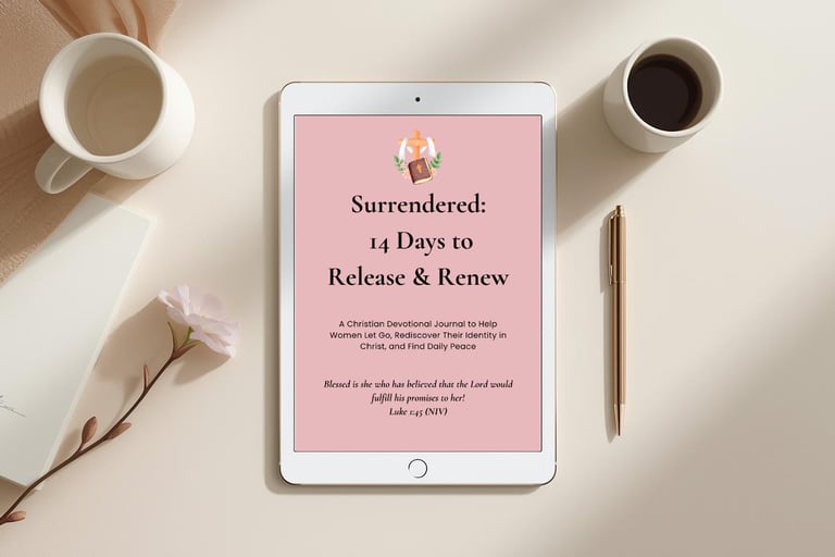 Christian journaling to release control, find emotional freedom, and trust God daily