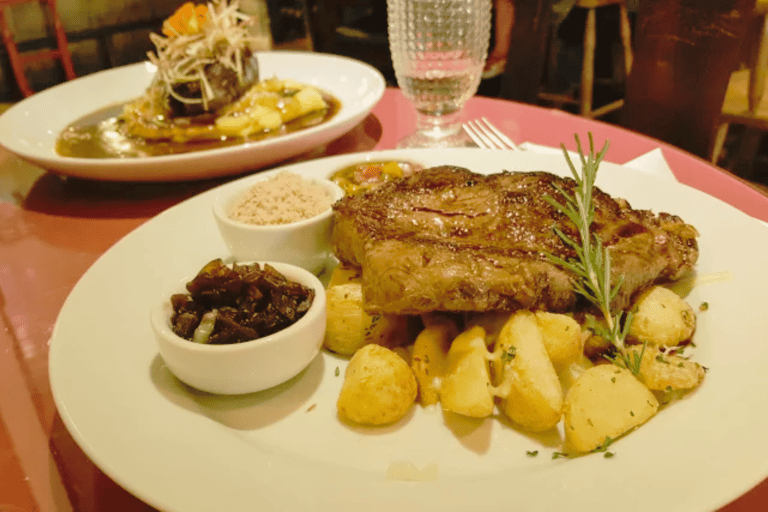 Delicioso prato no empório Canela