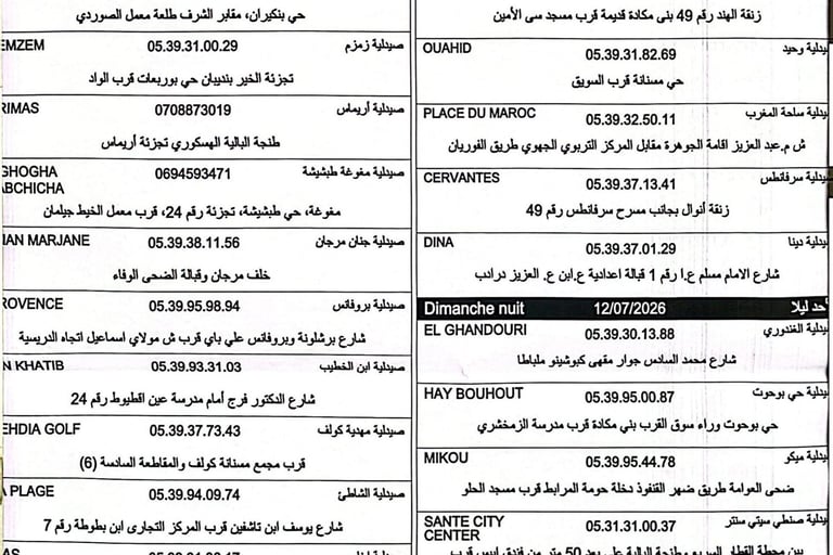 Livraison de Médicaments à Tanger - pharmacie de garde
