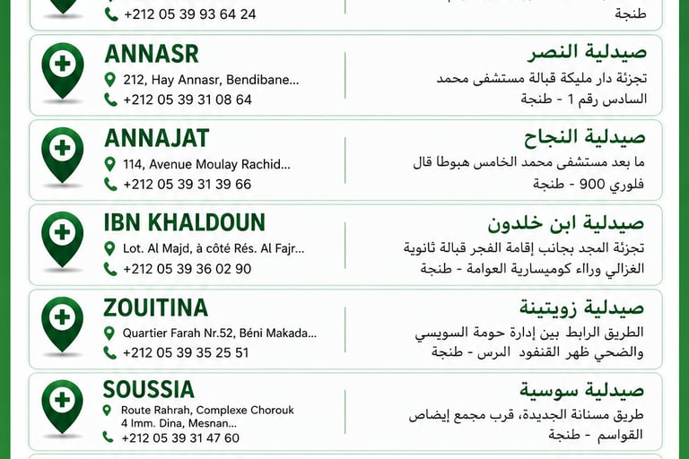 Delivery Medicine Tangier 24h/7j