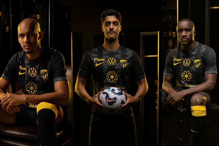 تصوير طقم نادي الاتحاد السعودي لموسم ٢٠٢٥ -  ٢٠٢٦ 