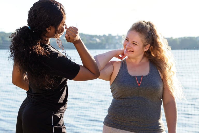 supportive image of women or wellness