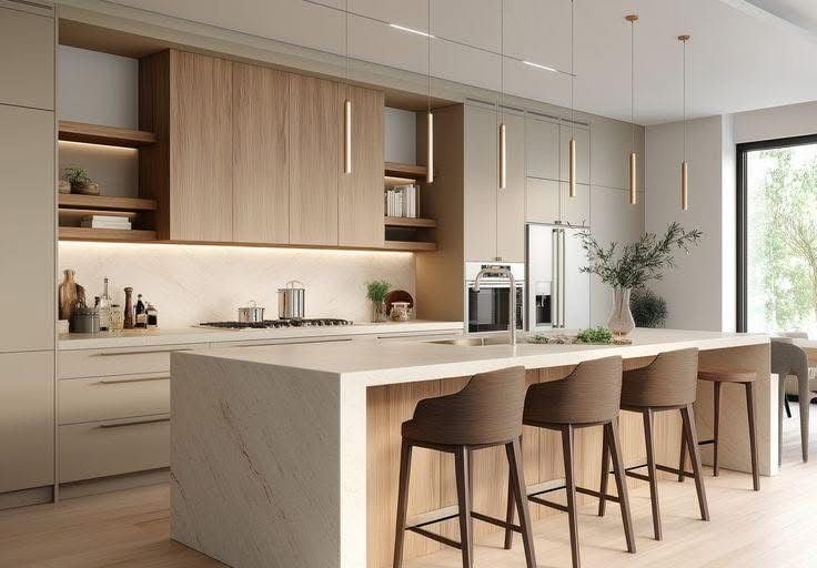 Cucina moderna di appartamento a Roma in gestione affitti brevi Airbnb