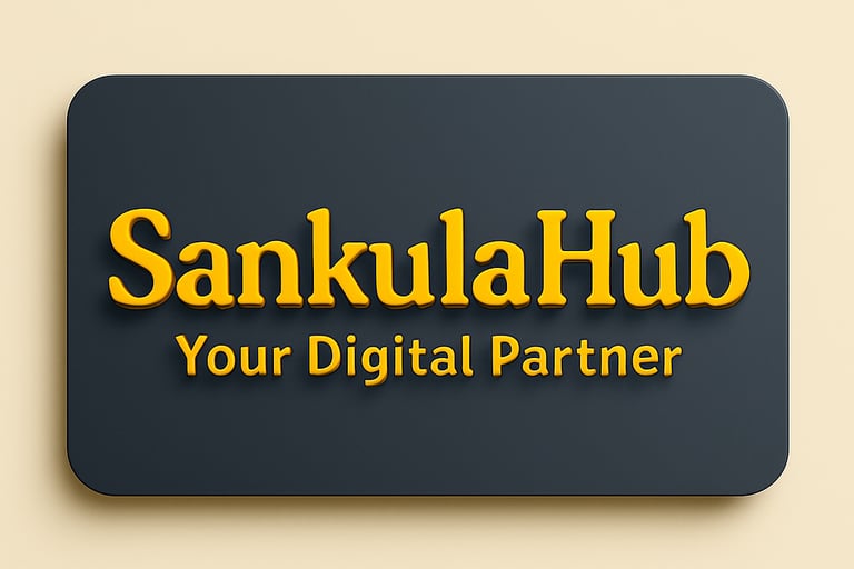 a business card with the words sanukulahub