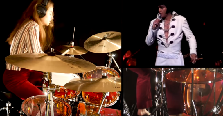 #ElvisPresley #RonTutt #DrumCover Sina jamming with Elvis: Polk Salad Annie.