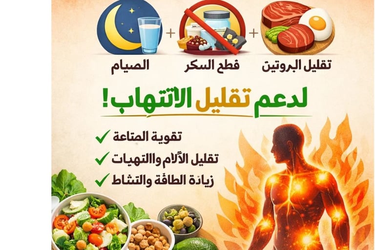 _5 أيام فقط  تجمع بين الصيام  وقطع السكر والبروتين لدعم تقليل الالتهاب (5)