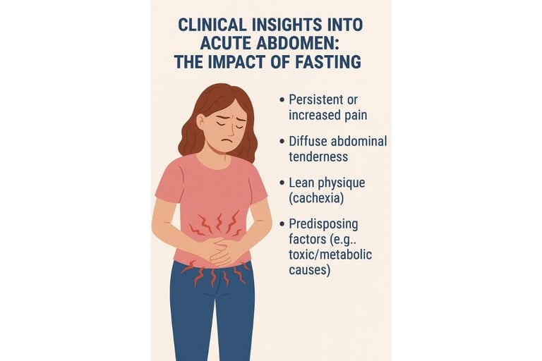 ⚕️🌙⏳🩺 Discover the role of fasting in acute surgical abdomen management. Learn how fasting impact