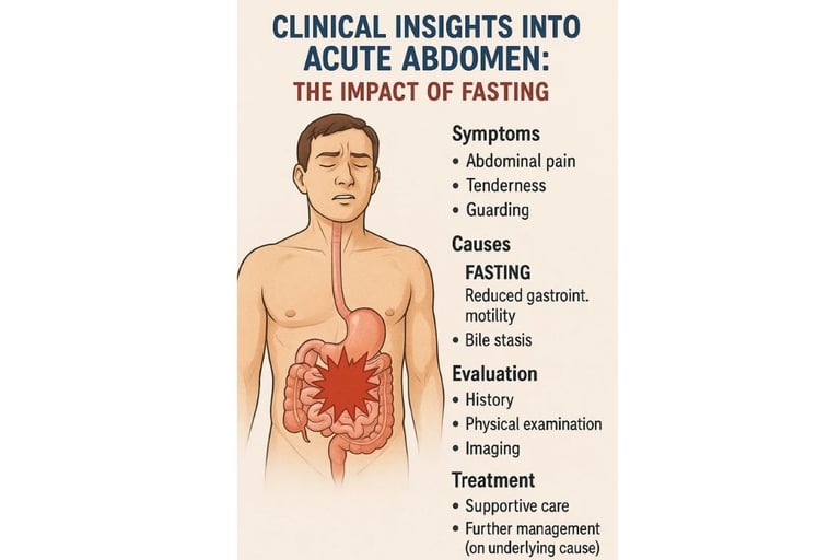 ⚕️🌙⏳🩺 Discover the role of fasting in acute surgical abdomen management. Learn how fasting impact