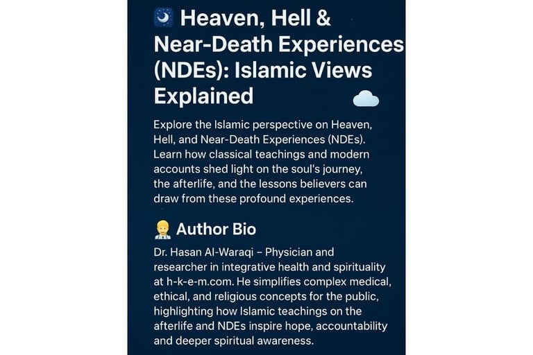 ๐ Heaven, Hell & Near-Death Experiences (NDEs): Islamic Views Explained image photo