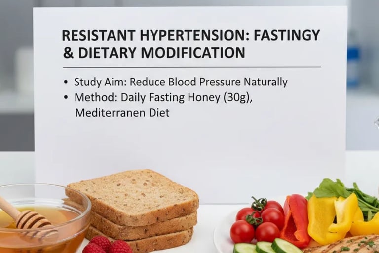 🍯Resistant Hypertension:Fasting Honey&Dietary Modification
