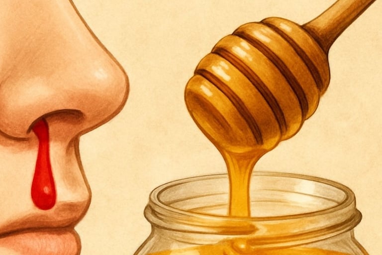 الرعاف: هل تعلم أن العسل قد يكون سلاحك السري لوقف نزيف الأنف؟ 🩸🍯