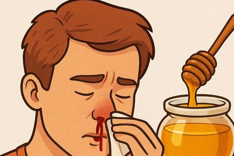 الرعاف: هل تعلم أن العسل قد يكون سلاحك السري لوقف نزيف الأنف؟ 🩸🍯