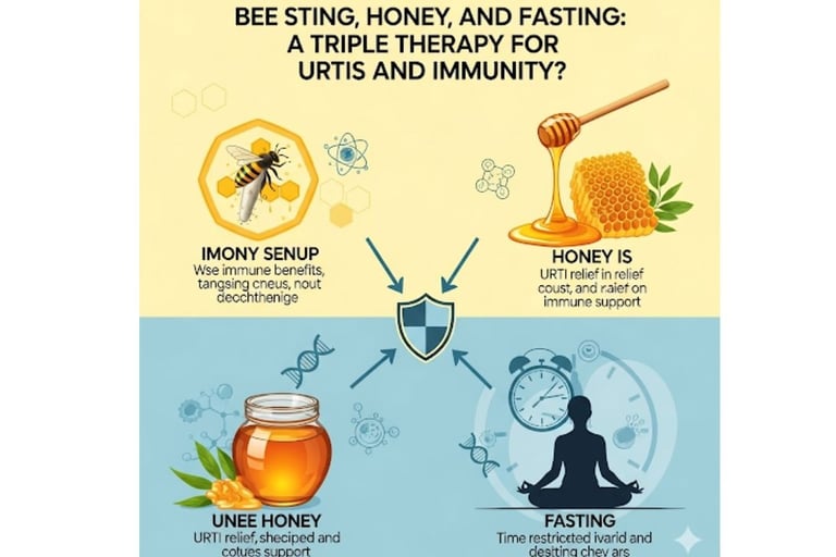 🐝🍯 Triple Therapy for URTI Forever : Bee Stings, Honey, and Fasting? 🌙