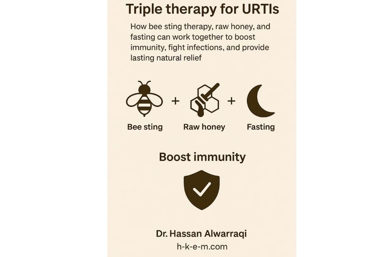 🐝🍯 Triple Therapy for URTI Forever : Bee Stings, Honey, and Fasting? 🌙