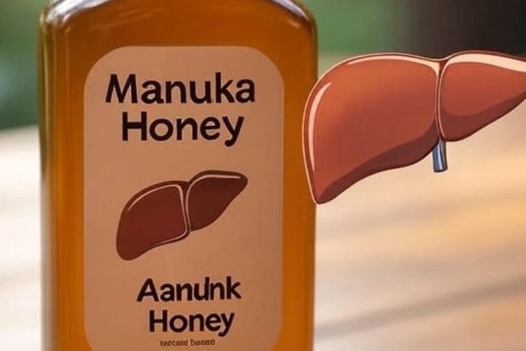 ⚖️ 🦠🌿🛡️هل عسل المانوكا مفيد للكبد الدهني؟🍯