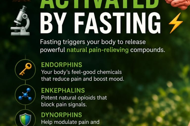 🌱🔬 Natural Painkillers Activated by Fasting 🧠⚡