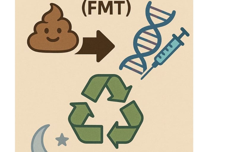 💩🧬 عملية زرع البراز (FMT) والصيام الطوعي ♻️ 🌙