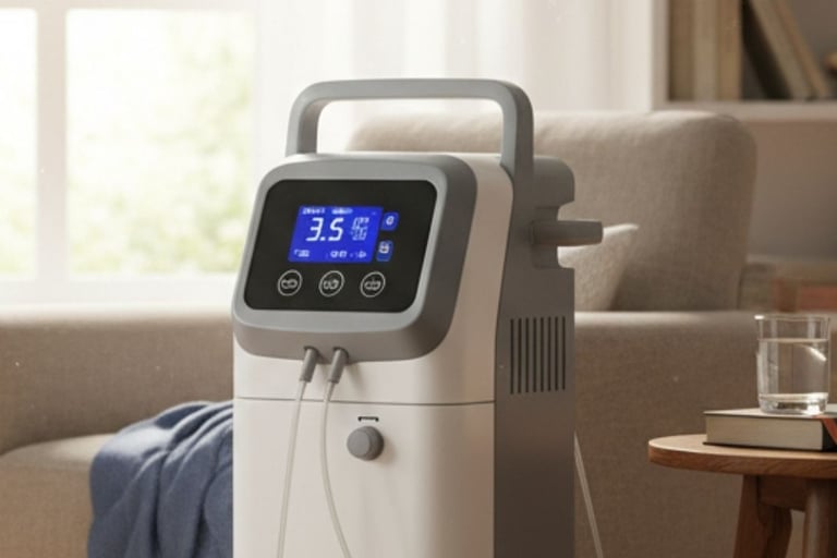 🏠💨🫁العلاج بالأكسجين في المنزل والصيام الطوعي كعلاج وحيد وواعد🌟🙏