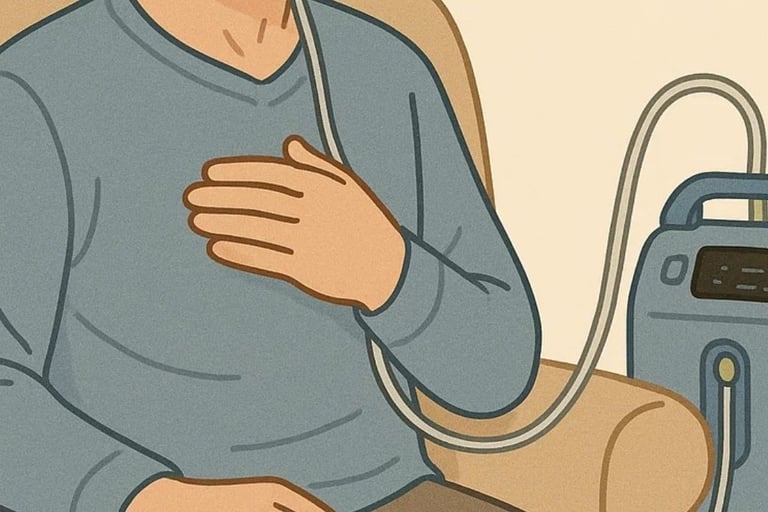 🏠💨🫁العلاج بالأكسجين في المنزل والصيام الطوعي كعلاج وحيد وواعد🌟🙏