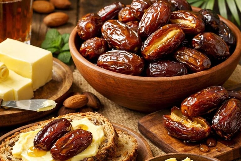 🌴🧈 The Delight of Dates and Butter: A Nutritious and Delicious Meal
