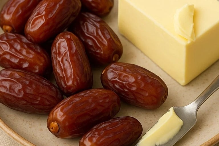 🌴🧈 The Delight of Dates and Butter A Nutritious and Delicious Meal