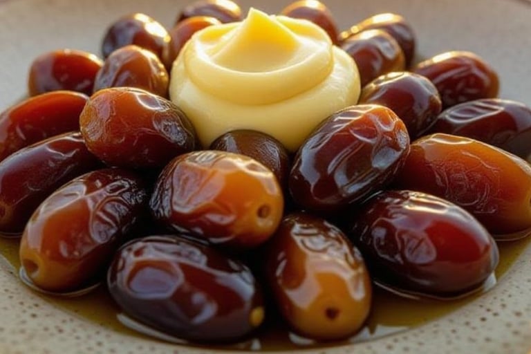 🌴🧈 The Delight of Dates and Butter A Nutritious and Delicious Meal